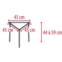 Tabouret de douche triangulaire ZIA JOLETI Tabouret de douche triangulaire ZIA JOLETI