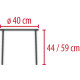 Tabouret de douche rond ESTEBAN JOLETI