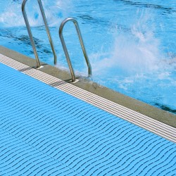 Tapis de piscine antidérapant PVC -1 m
