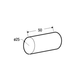 Coussin cylindrique - 50xØ25 cm Coussin cylindrique - 50xØ25 cm