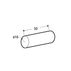 Coussin cylindrique - 50xØ18 cm Coussin cylindrique - 50xØ18 cm