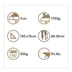 Table pliante Wood + Table pliante Wood +