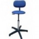 Tabouret assise PVC standard sur patins avec dossier