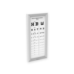 Tableau optométrique ULTRA-FIN LED - Décimal mixte