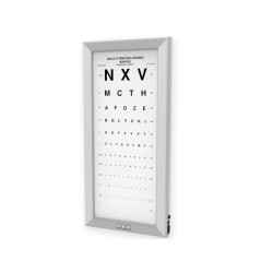 Tableau optométrique ULTRA-FIN LED - Monoyer