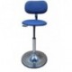 Tabouret assise PVC standard avec dossier sur socle