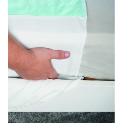 Alèse de lit réutilisable avec rabats Alèse de lit réutilisable avec rabats