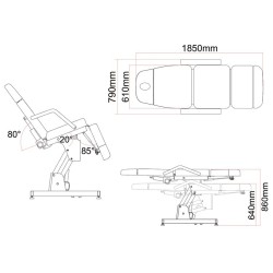 Fauteuil AMIRA - électrique 2 moteurs - blanc Fauteuil AMIRA - électrique 2 moteurs - blanc