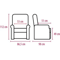 Fauteuil releveur SHEFFIELD – 4 moteurs