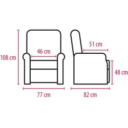 Fauteuil releveur HOLEN – 2 moteurs Fauteuil releveur HOLEN – 2 moteurs