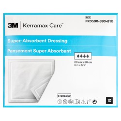 Pansement hydrocellulaire super absorbant KERRAMAX CARE™ Pansement hydrocellulaire super absorbant KERRAMAX CARE™