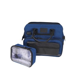 Mini Sac OUESSANT bleu avec pochette noire De Boissy Mini Sac OUESSANT bleu avec pochette noire De Boissy