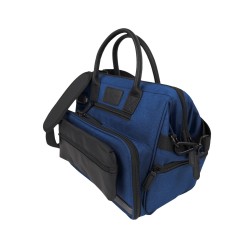 Mini Sac OUESSANT bleu avec pochette noire De Boissy Mini Sac OUESSANT bleu avec pochette noire De Boissy