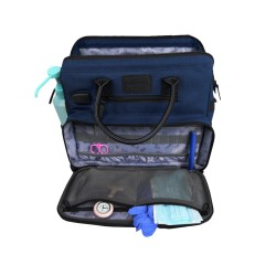 Mini Sac OUESSANT bleu avec pochette noire De Boissy Mini Sac OUESSANT bleu avec pochette noire De Boissy