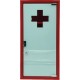 Armoire à pharmacie rouge 1 porte