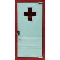 Armoire à pharmacie rouge 1 porte