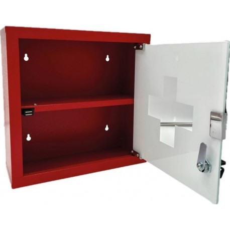 Armoire à pharmacie rouge 1 porte