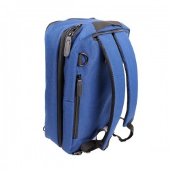 Mini Sac OUESSANT bleu avec pochette noire De Boissy