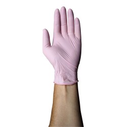 Gant nitrile non poudré rose Gant nitrile non poudré rose