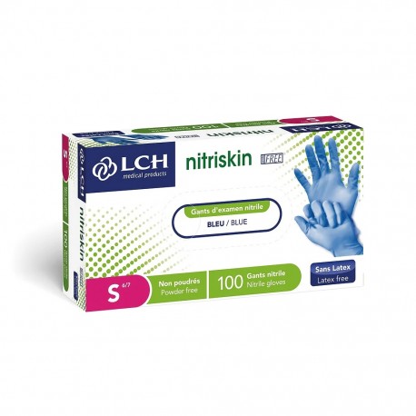 Gants nitriles sans poudre NITRISKIN