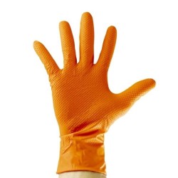 Gants nitrile sans poudre Diamant orange Gants nitrile sans poudre Diamant orange