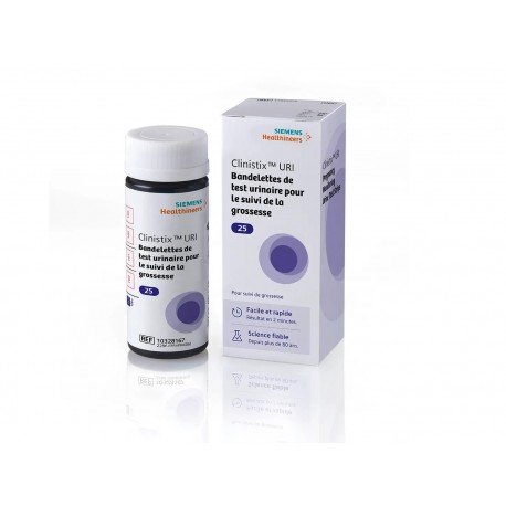 Bandelettes urinaires réactives Clinistix URI