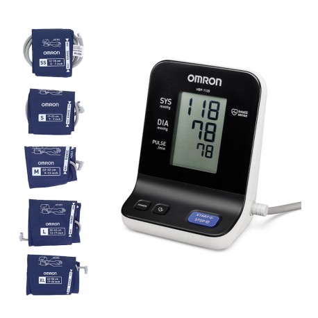 Pack tensiomètre professionnel HBP1120 5 brassards (SS-S-M-L-XL)