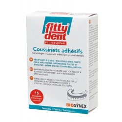 Coussinet adhésif pour prothèse dentaire inférieure Fittydent