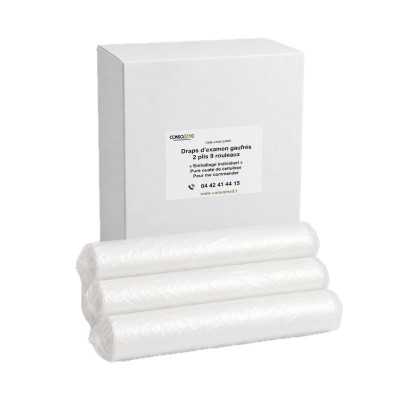 Draps d'examen 2 plis blancs 50x35 x 9 Rlx