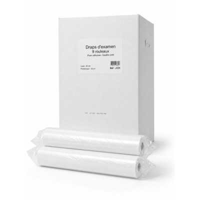 Draps d'examen 2 plis blancs 60x35 x 9 Rlx