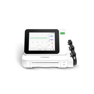 Cardiotocographe Moniteur foetal gémellaire CF3R sondes sans fil COMEN Cardiotocographe Moniteur foetal gémellaire CF3R sondes sans fil COMEN