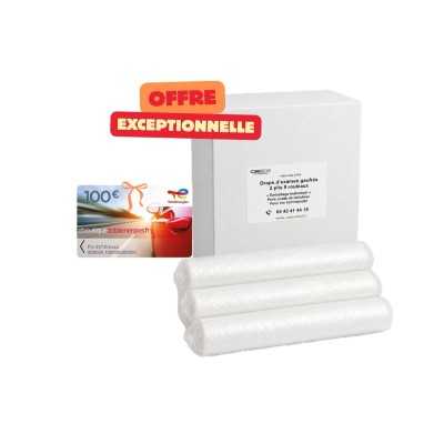 Draps d'examen 2 plis blancs 50x35 x 9 Rlx