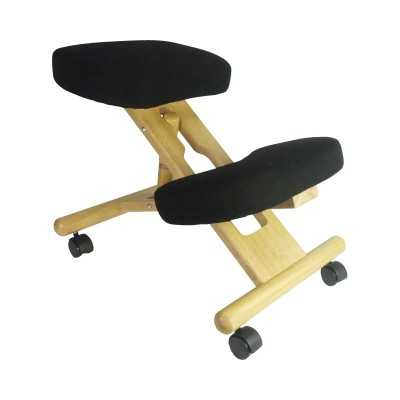 Siège ergonomique ACCENT WOOD Noir – Correction posturale