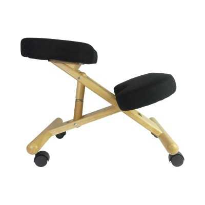 Siège ergonomique ACCENT WOOD Noir – Correction posturale Siège ergonomique ACCENT WOOD Noir – Correction posturale