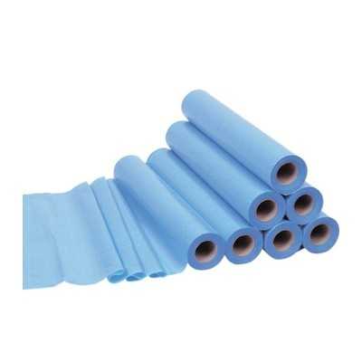 Drap d'examen plastifié bleuValaroll 50x114 cm – 6 rlx | Consomed