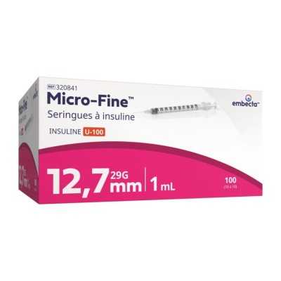 Seringue à insuline 100 U/ML MICRO-FINE™ +
