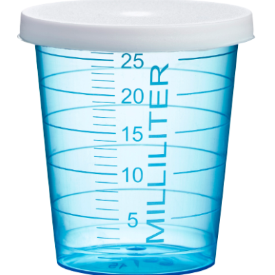 Couvercle pour gobelet à médicament gradué 30 ml lot de 90