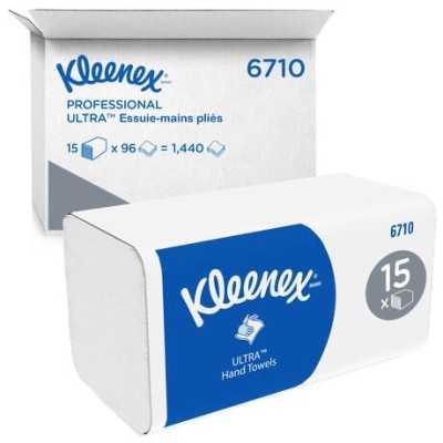 Essuie-mains Kleenex Ultra 6710 3 plis pliés V | Consomed