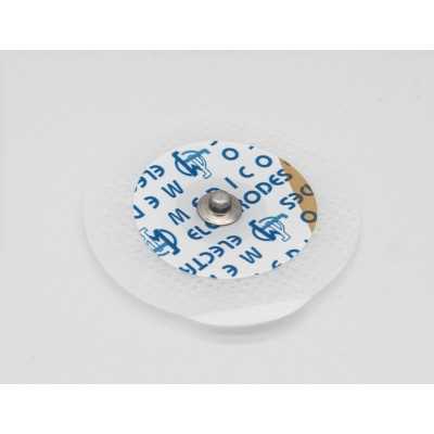 Électrode ECG ronde Ø 50 mm support textile avec bouton pression métal Aseptinmed