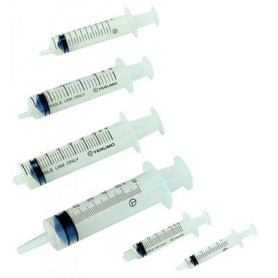 Seringue 3 pièces Terumo sans aiguille de 3ml à 50 ml