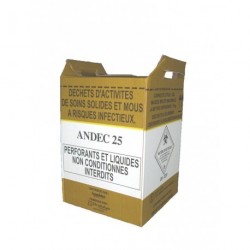 Cartons de récupération de déchets 25 L (24x24x46 cm) x 10