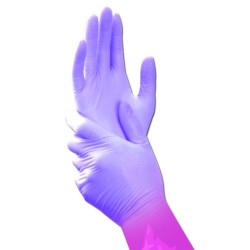 Gants nitriles sans poudre BLOSSOM Lila T 100 Gants nitriles sans poudre BLOSSOM Lila T 100