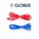Câbles bipolaires GLOBUS bleu connectique ronde