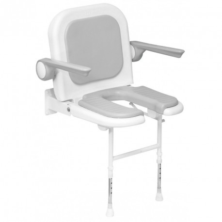 Fauteuil de douche pliant rembourré