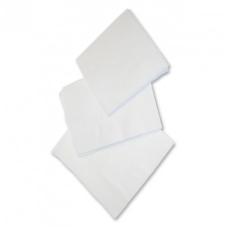 Serviettes blanches 33x33 cm 2 plis x 2400