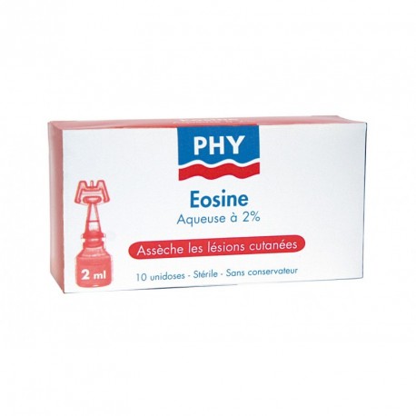 Eosine aqueuse 2 % stérile étui de 10 doses de 2 mL
