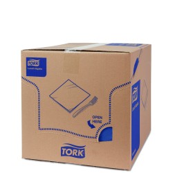 Serviettes bleues Océan TORK 2 plis 33x33 cm X 2500