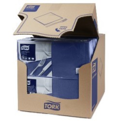Serviettes bleues Océan TORK 2 plis 33x33 cm X 2500