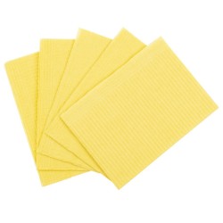 Serviettes plastifiées bleues 33x48 cm x 500 Serviettes plastifiées bleues 33x48 cm x 500