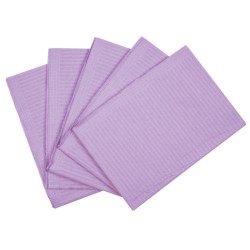 Serviettes plastifiées bleues 33x48 cm x 500 Serviettes plastifiées bleues 33x48 cm x 500